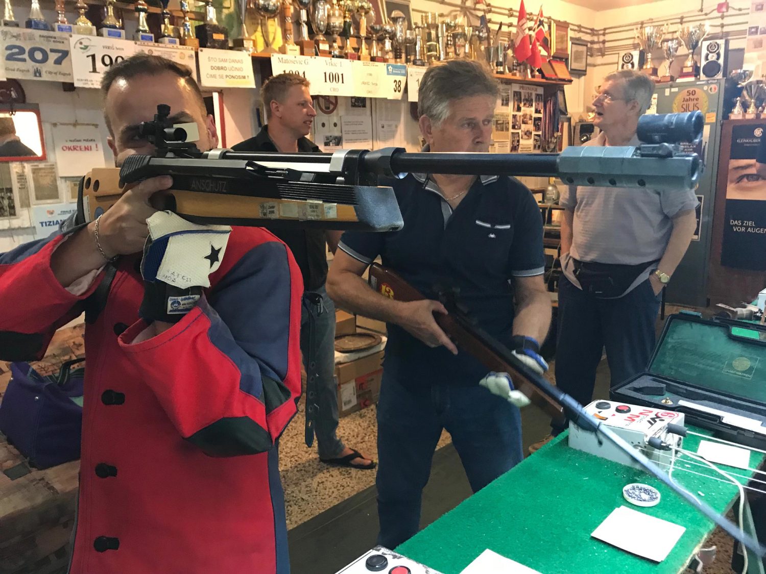Trening streljaštva u Rovinju streljački klub Rovinj Darko Matas