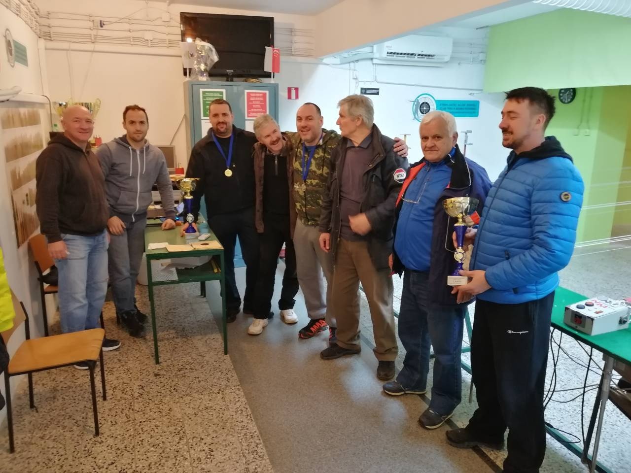 Svi strijelci zajedno nakon završetka prvenstvu istrarske županije u rovinju