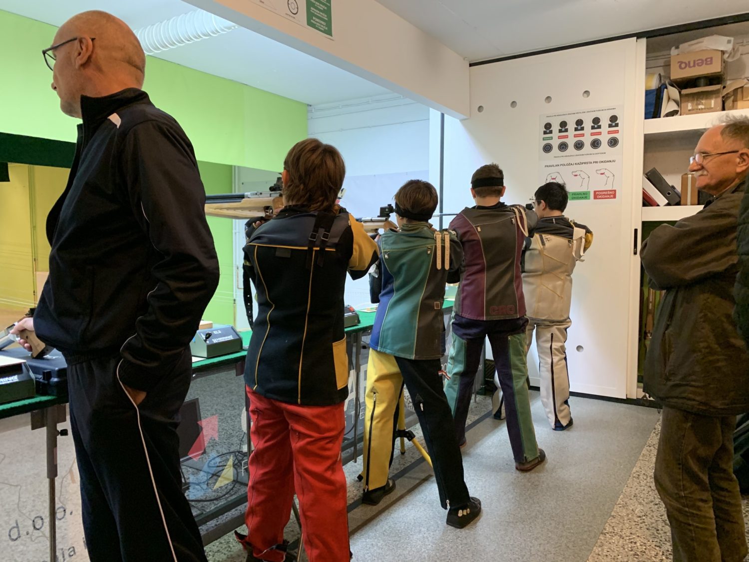 Drugo kolo 1.B Hrvatske Lige Rovinj strijelci Streljačkog kluba rovinj i streljačkog kluba istra marčana natjecanje u streljaštvu zračni pištolj